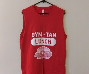 Canvas Red Graphic Tank Top 100% Cotton